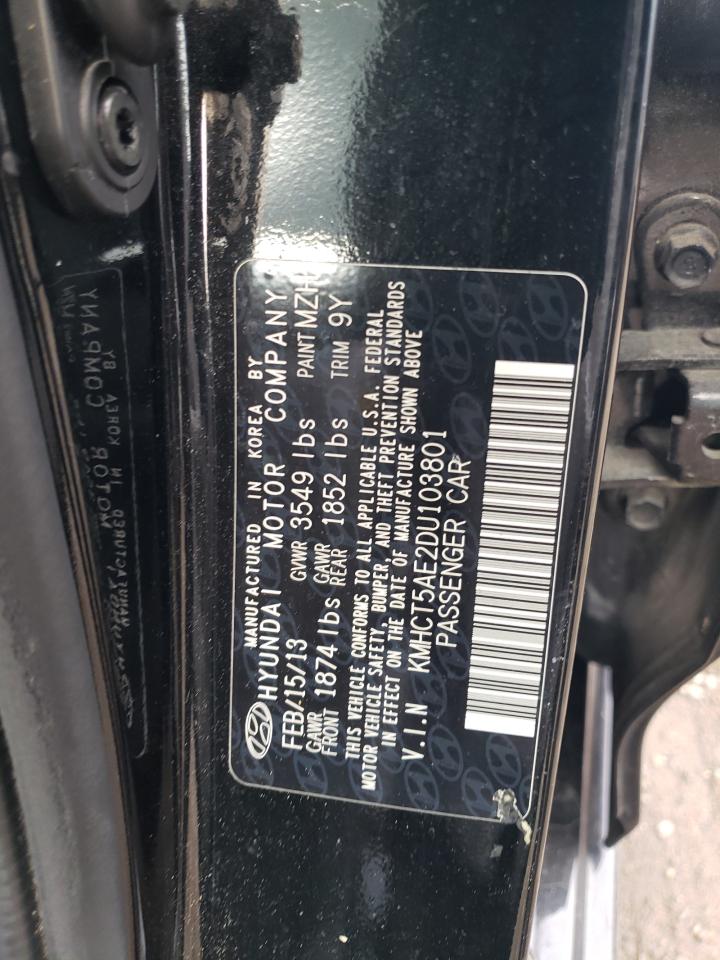 2013 Hyundai Accent VIN KMHCT5AE2DU103801 Copart auction photo, front end / minor dent/scratches damage thumbnail 15