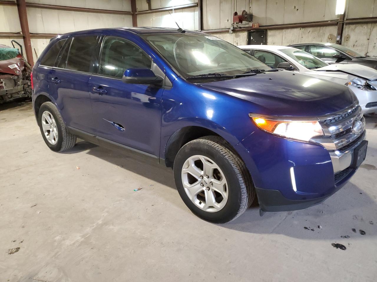 2013 Ford Edge VIN 2FMDK3JC8DBA35648 Copart auction photo, front end / side damage thumbnail 4