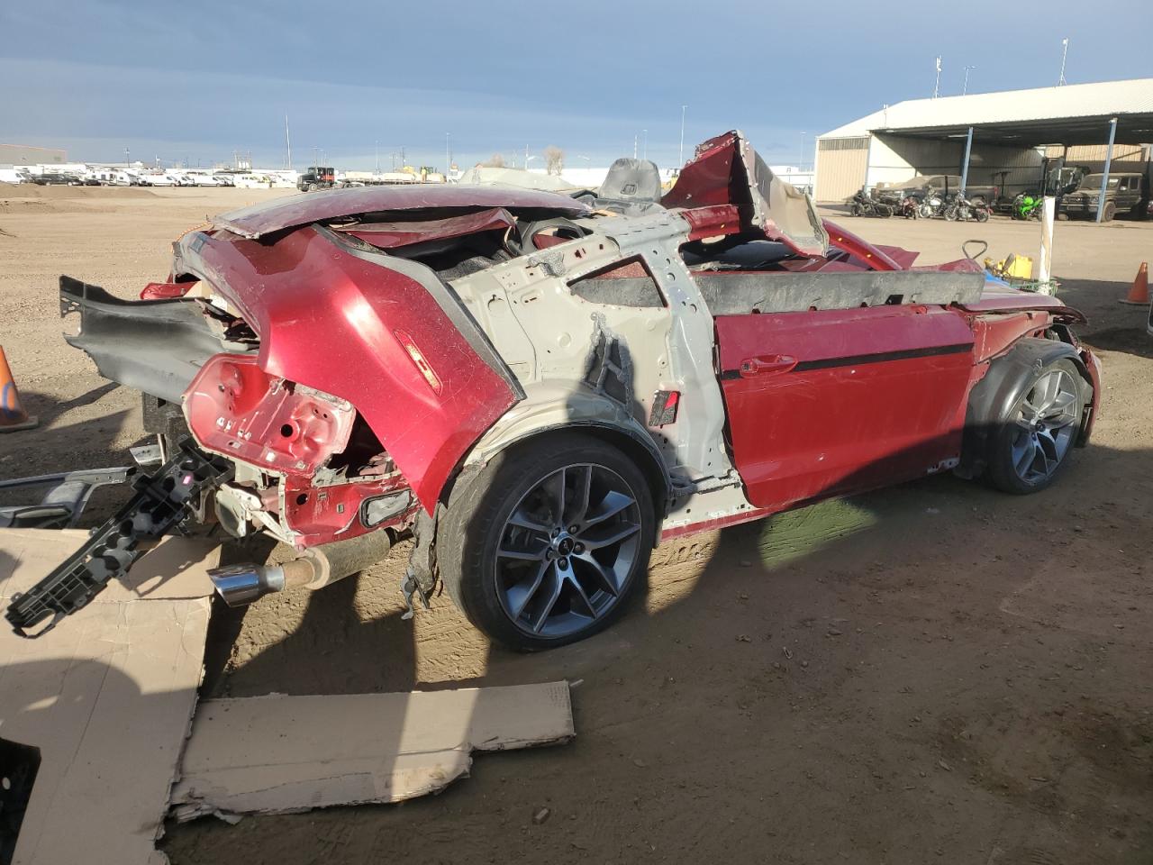 2017 Ford Mustang VIN 1FA6P8CF5H5259768 Copart auction photo, all over damage thumbnail 3