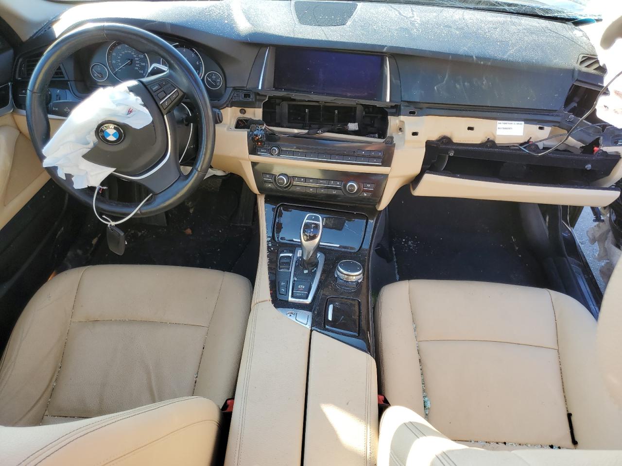 2016 BMW 5er VIN WBA5B3C59GG260419 Copart auction photo, side / top/roof damage thumbnail 8