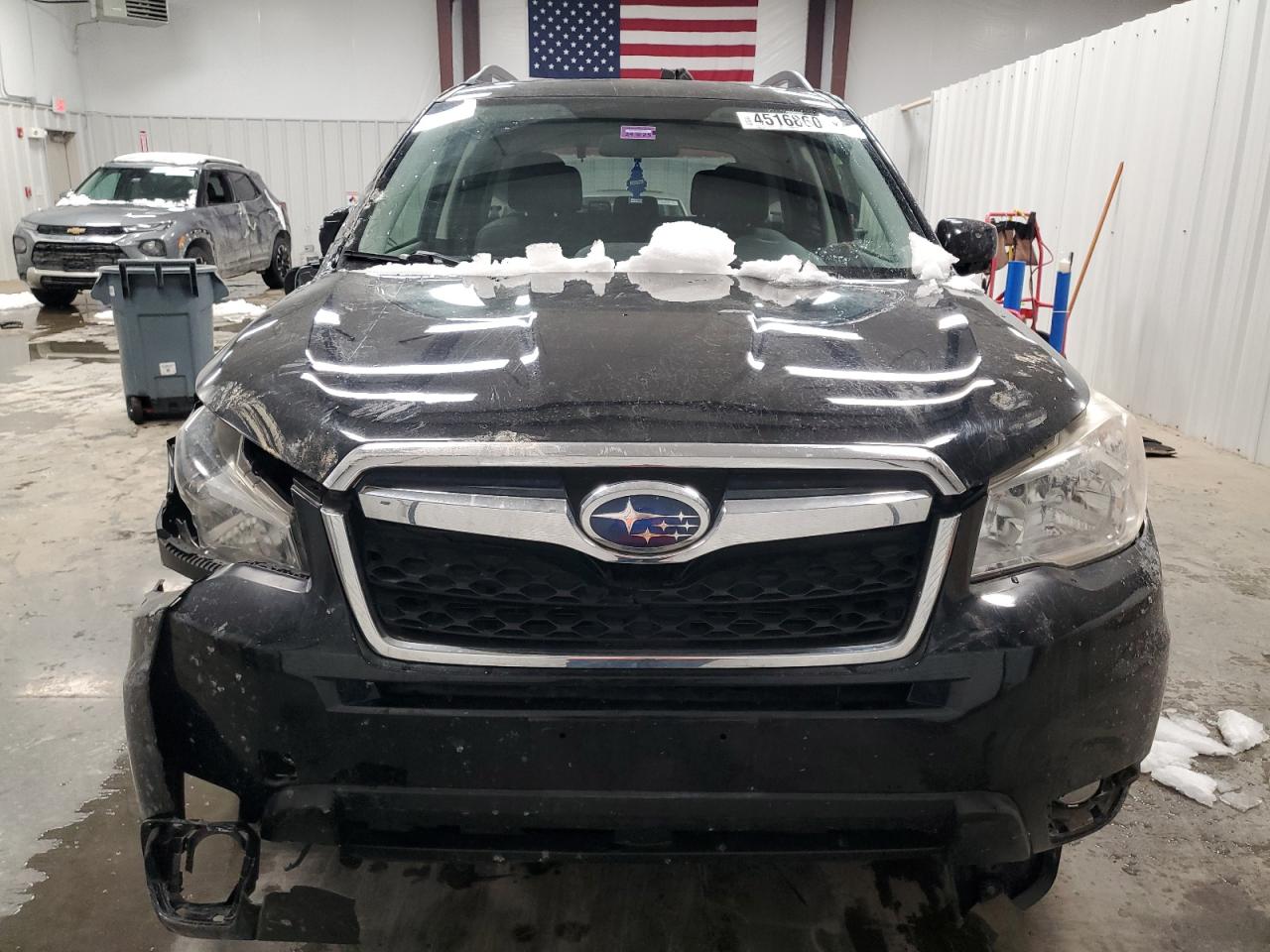2014 Subaru Forester VIN JF2SJAHCXEH434253 Copart auction photo, front end / side damage thumbnail 5