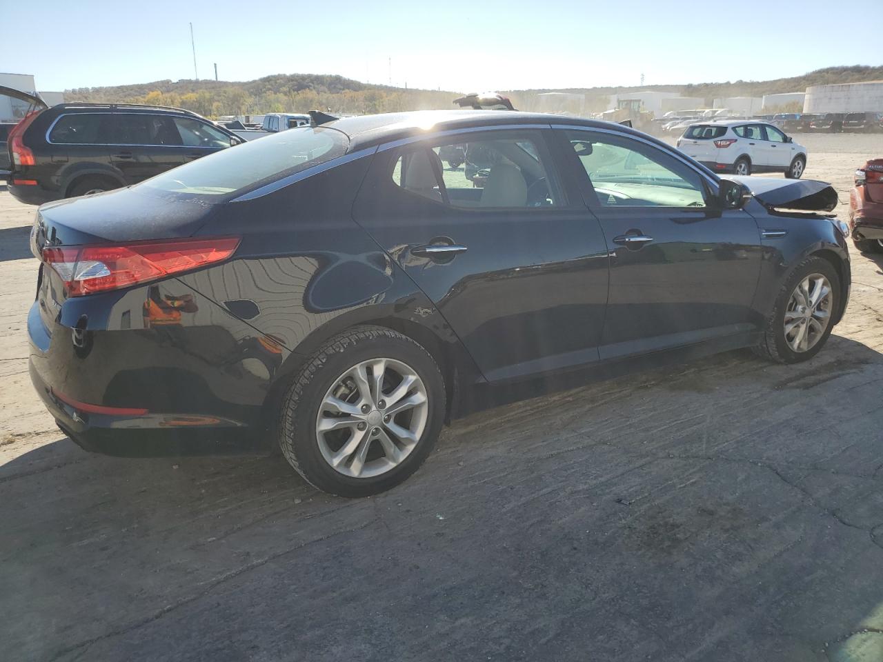 2012 KIA Optima VIN 5XXGN4A66CG016720 Copart auction photo, front end / minor dent/scratches damage thumbnail 3