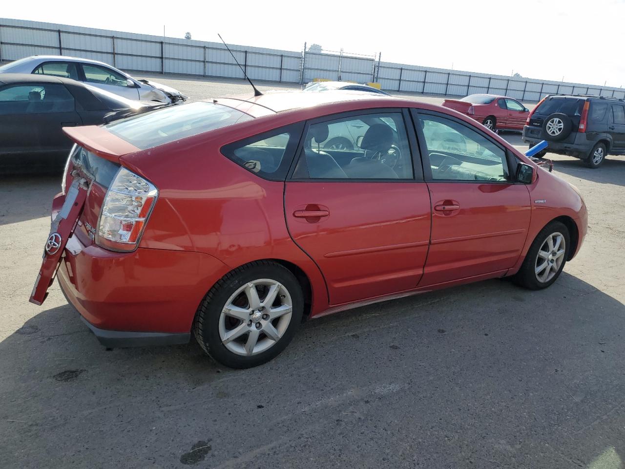 2007 Toyota Prius VIN JTDKB20U473286493 Copart auction photo, rear end damage thumbnail 3
