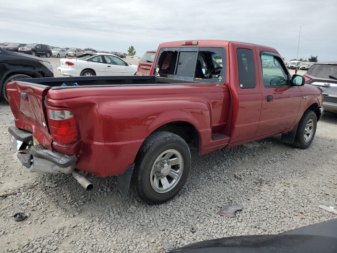 2003 Ford Ranger VIN 1FTYR44V93PA24461 Copart auction photo, rear end / minor dent/scratches damage thumbnail 3