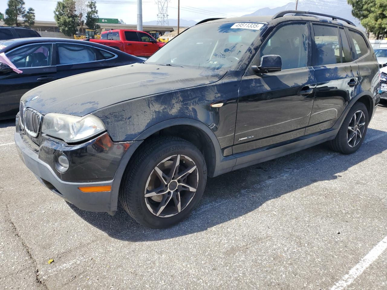 2009 BMW X3 VIN WBXPC93499WJ26427 - Copart auction photo