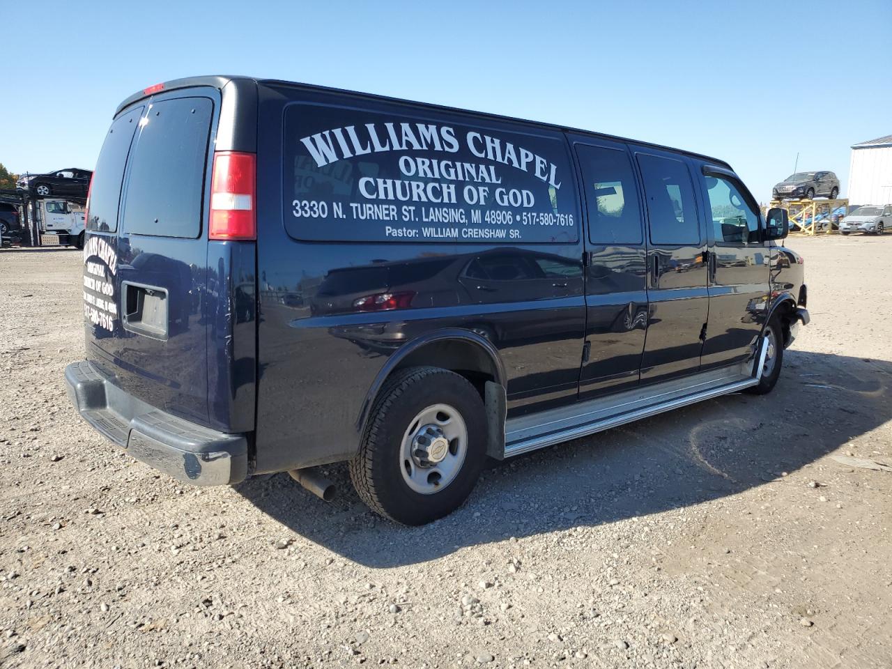 2014 Chevrolet Express VIN 1GAZG1FG9E1197581 Copart auction photo, front end damage thumbnail 3