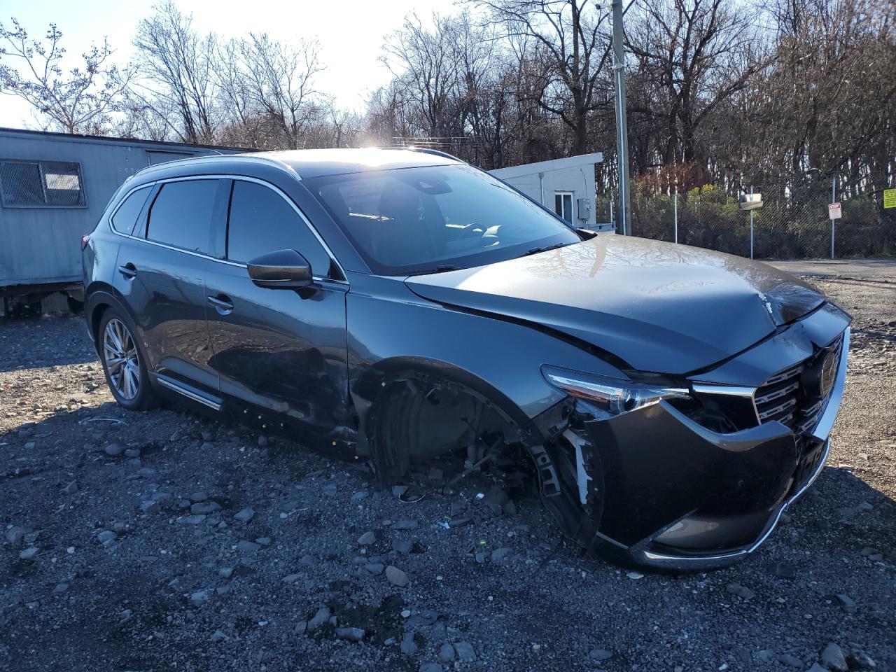 2022 Mazda CX-9 VIN JM3TCBEY3N0615820 Copart auction photo, front end / side damage thumbnail 4