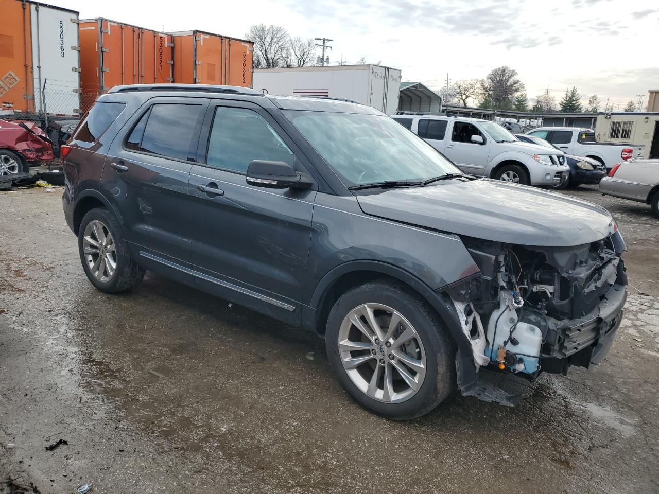 2019 Ford Explorer VIN 1FM5K7D87KGB19372 Copart auction photo, front end damage thumbnail 4