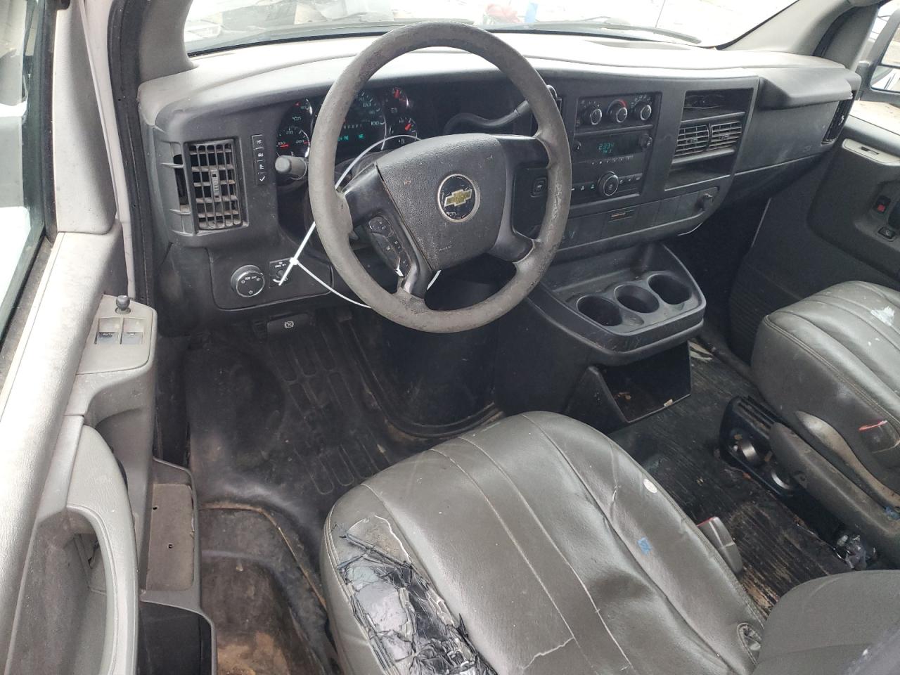 2010 Chevrolet Express VIN 1GCUGADX9A1172100 Copart auction photo, front end / side damage thumbnail 8