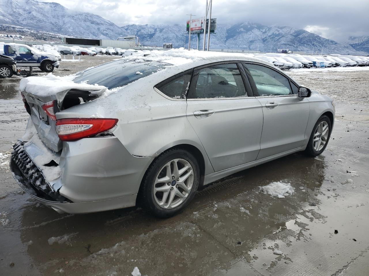 2014 Ford Fusion VIN 3FA6P0H70ER345341 Copart auction photo, rear end damage thumbnail 3