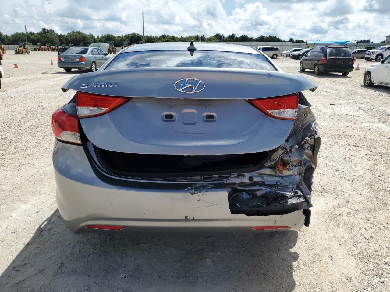 2013 Hyundai Elantra VIN KMHDH4AE7DU812627 Copart auction photo, rear end damage thumbnail 6