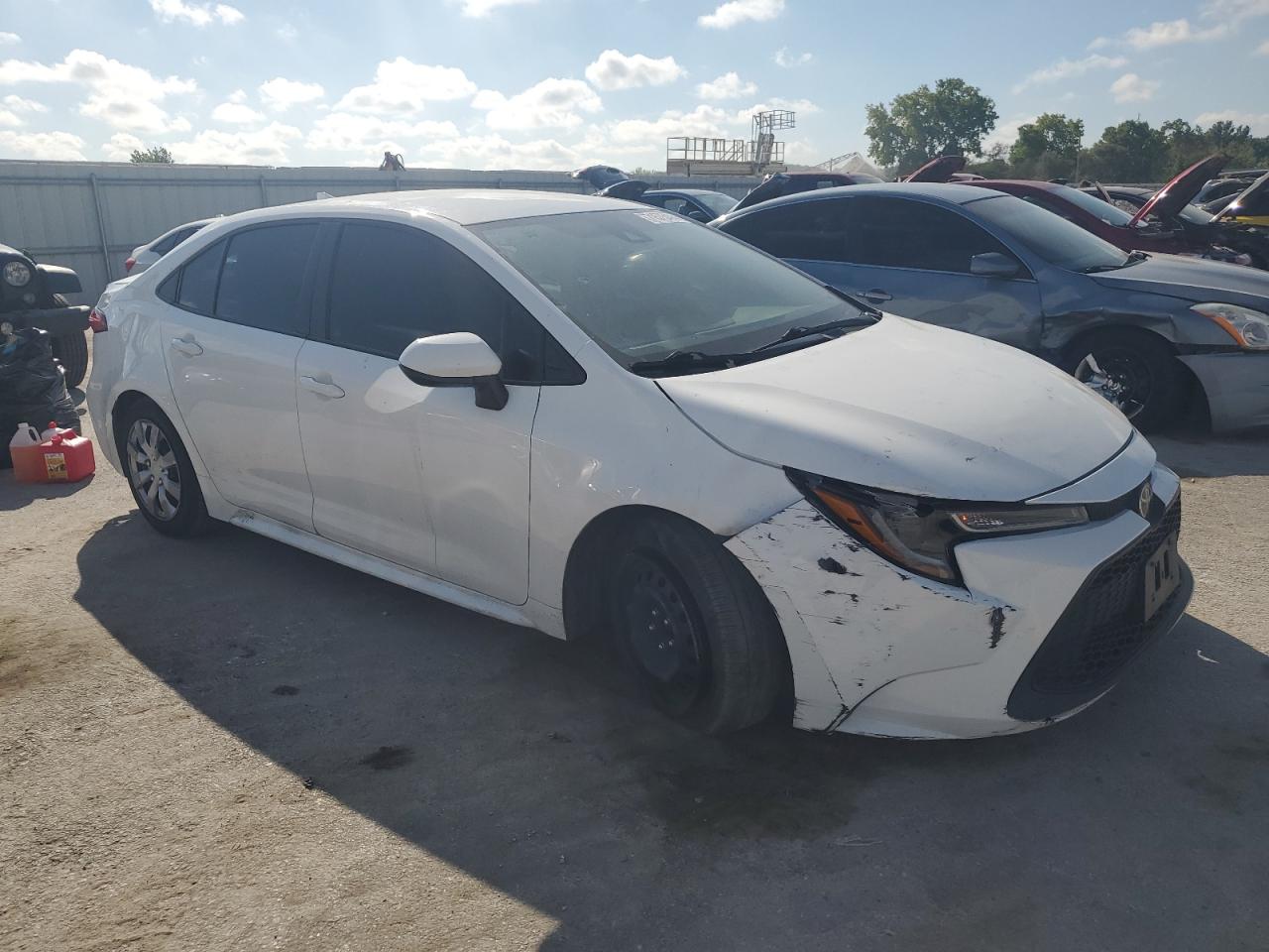 2021 Toyota Corolla VIN 5YFEPMAE0MP180255 Copart auction photo, all over / undercarriage damage thumbnail 4