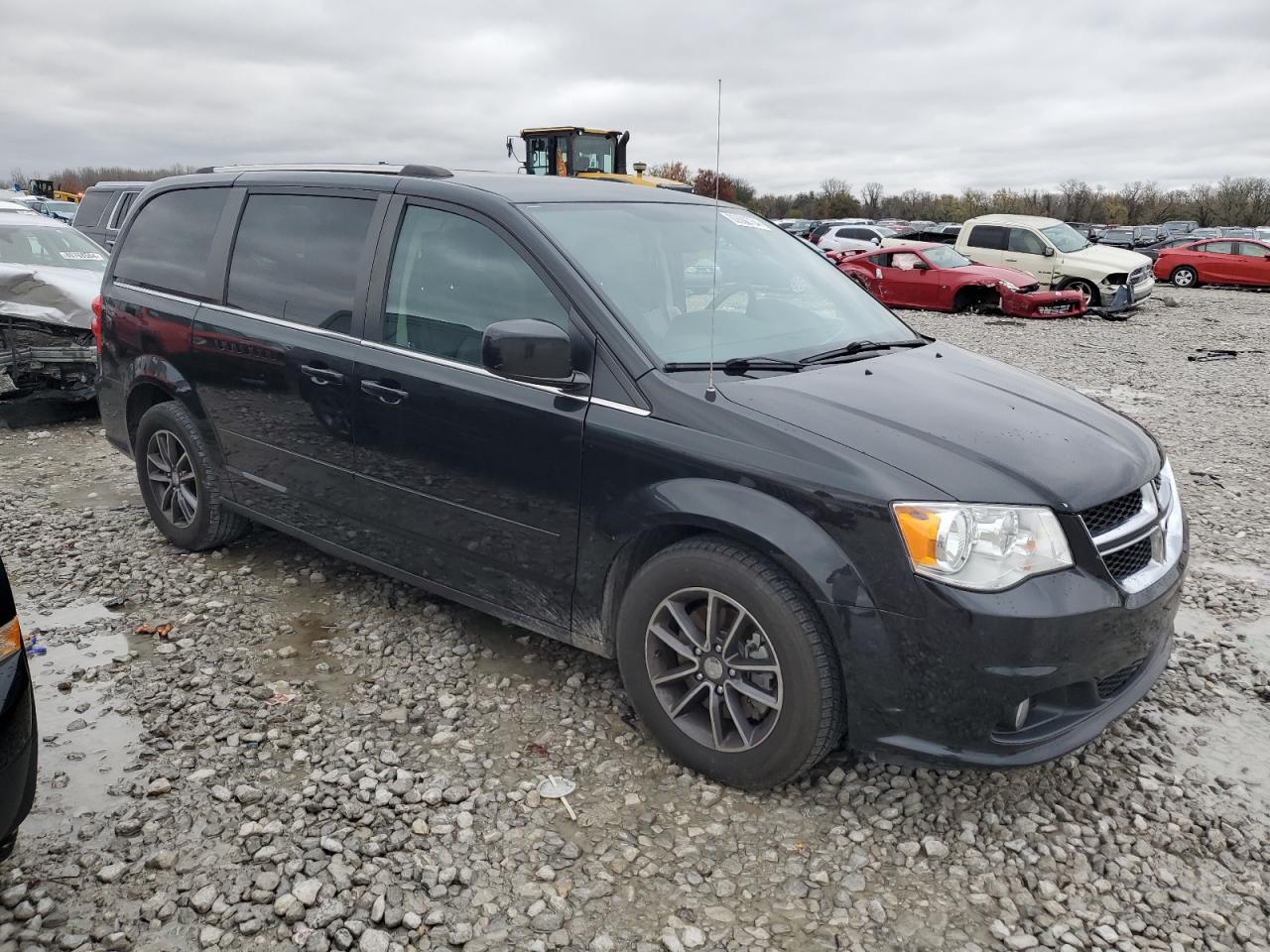 2017 Dodge Caravan VIN 2C4RDGCG4HR699602 Copart auction photo, side damage thumbnail 4