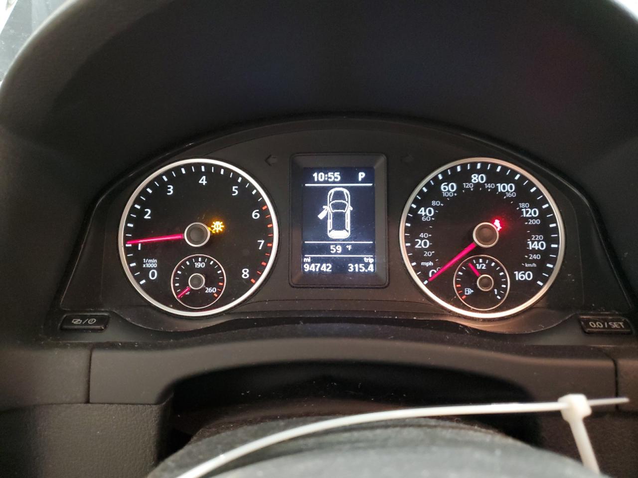 2016 Volkswagen Tiguan VIN WVGBV7AX5GW589614 Copart auction photo, rear end damage thumbnail 9