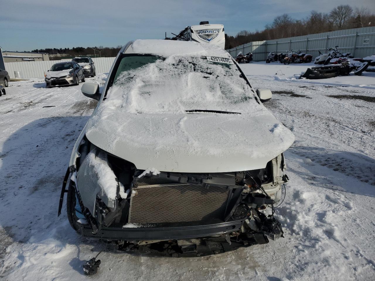 2013 Honda CR-V VIN 5J6RM4H78DL087455 Copart auction photo, front end / side damage thumbnail 5