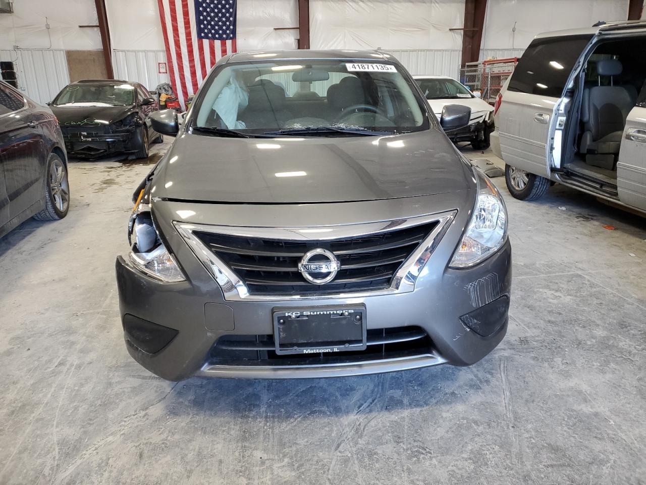 2019 Nissan Versa VIN 3N1CN7APXKL813020 Copart auction photo, front end / side damage thumbnail 5