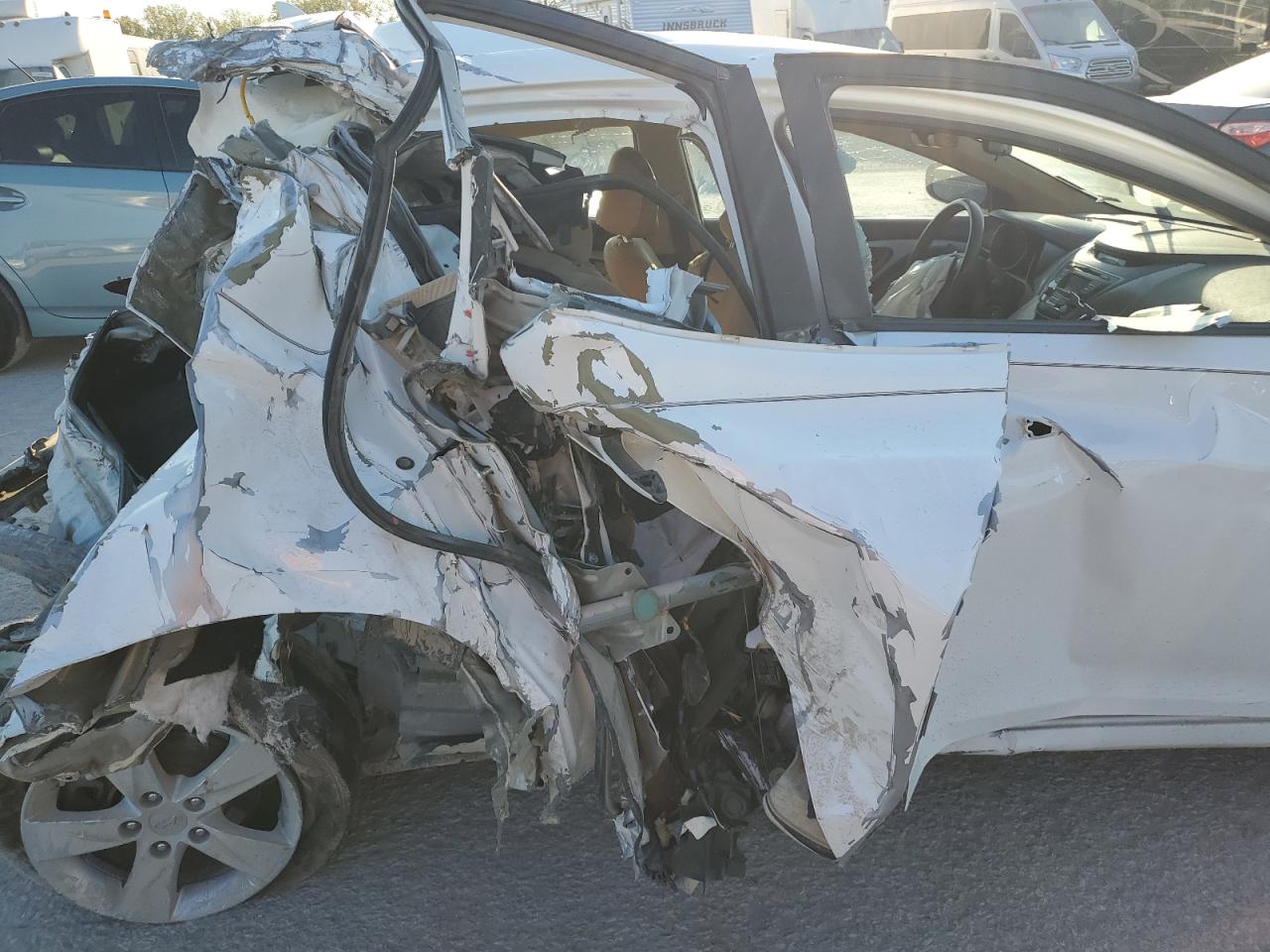 2013 Hyundai Elantra VIN 5NPDH4AE5DH383258 Copart auction photo, all over / undercarriage damage thumbnail 10