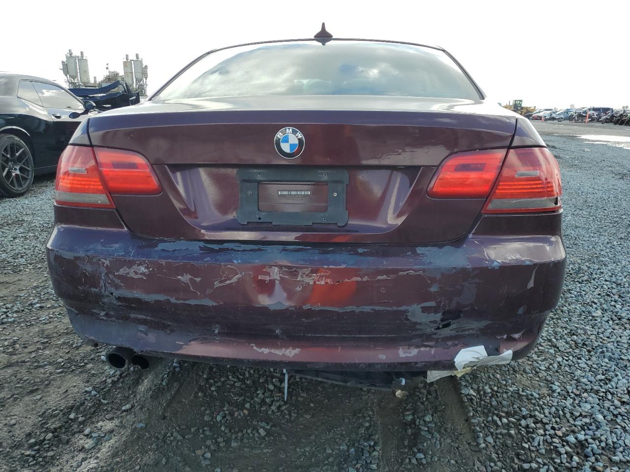 2008 BMW 3er VIN WBAWV135X8P118937 Copart auction photo, rear end damage thumbnail 6