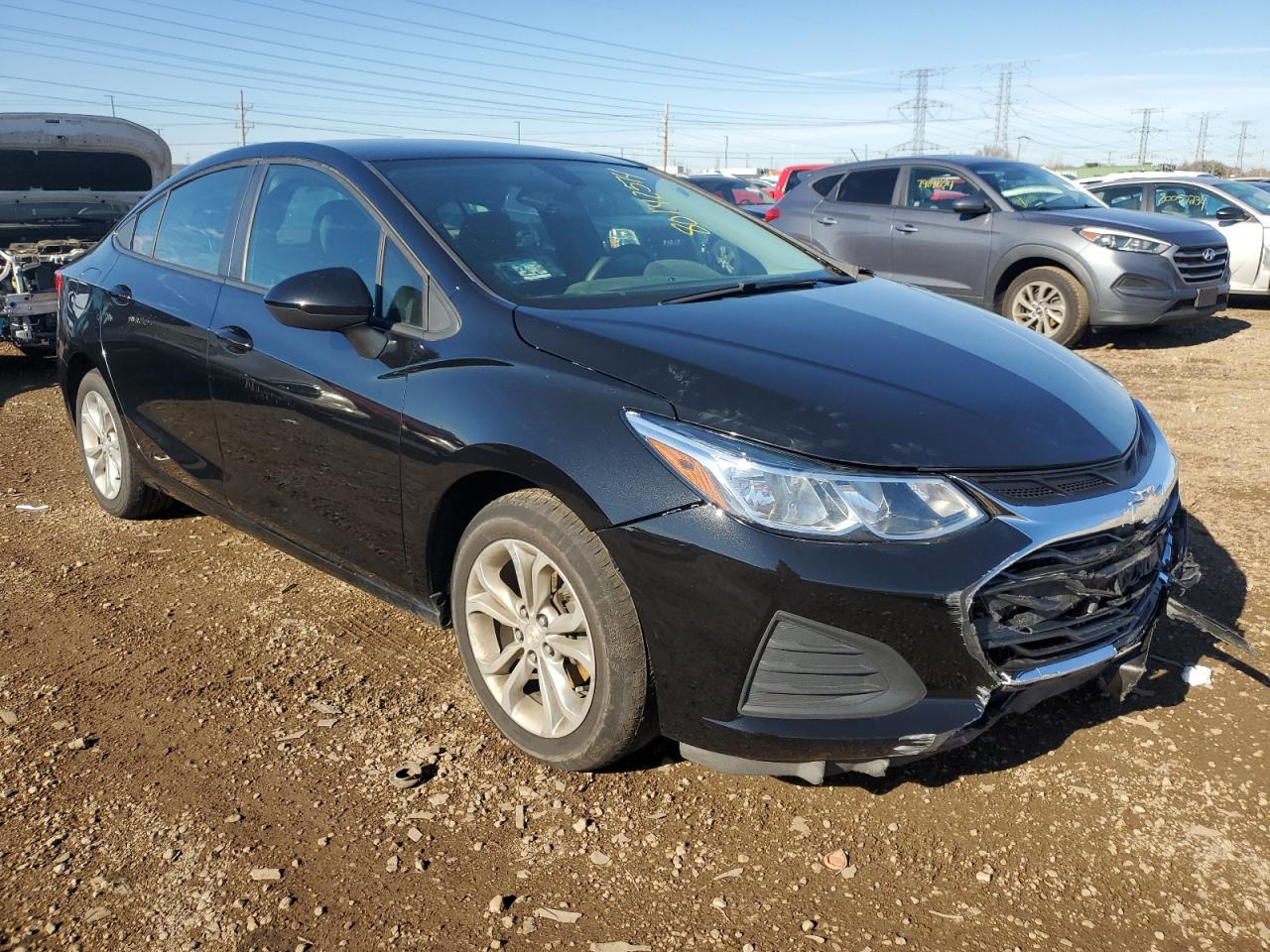 2019 Chevrolet Cruze VIN 1G1BC5SM5K7135247 Copart auction photo, side / front end damage thumbnail 4