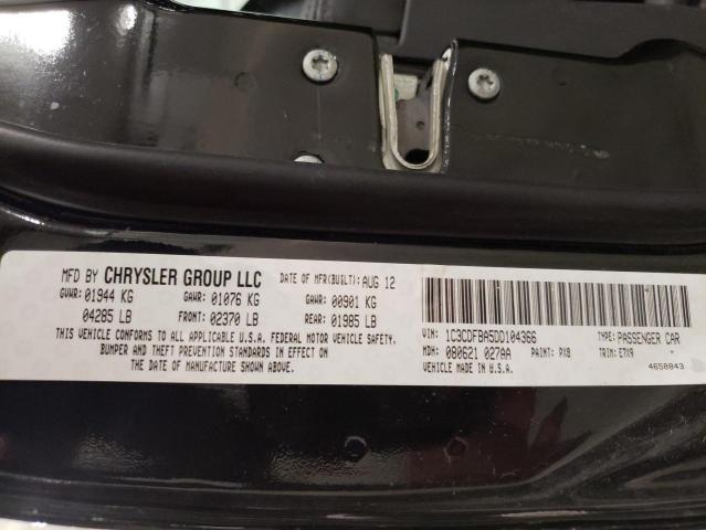 2013 Dodge Dart VIN 1C3CDFBA5DD104366 Copart auction photo, front end / side damage thumbnail 12