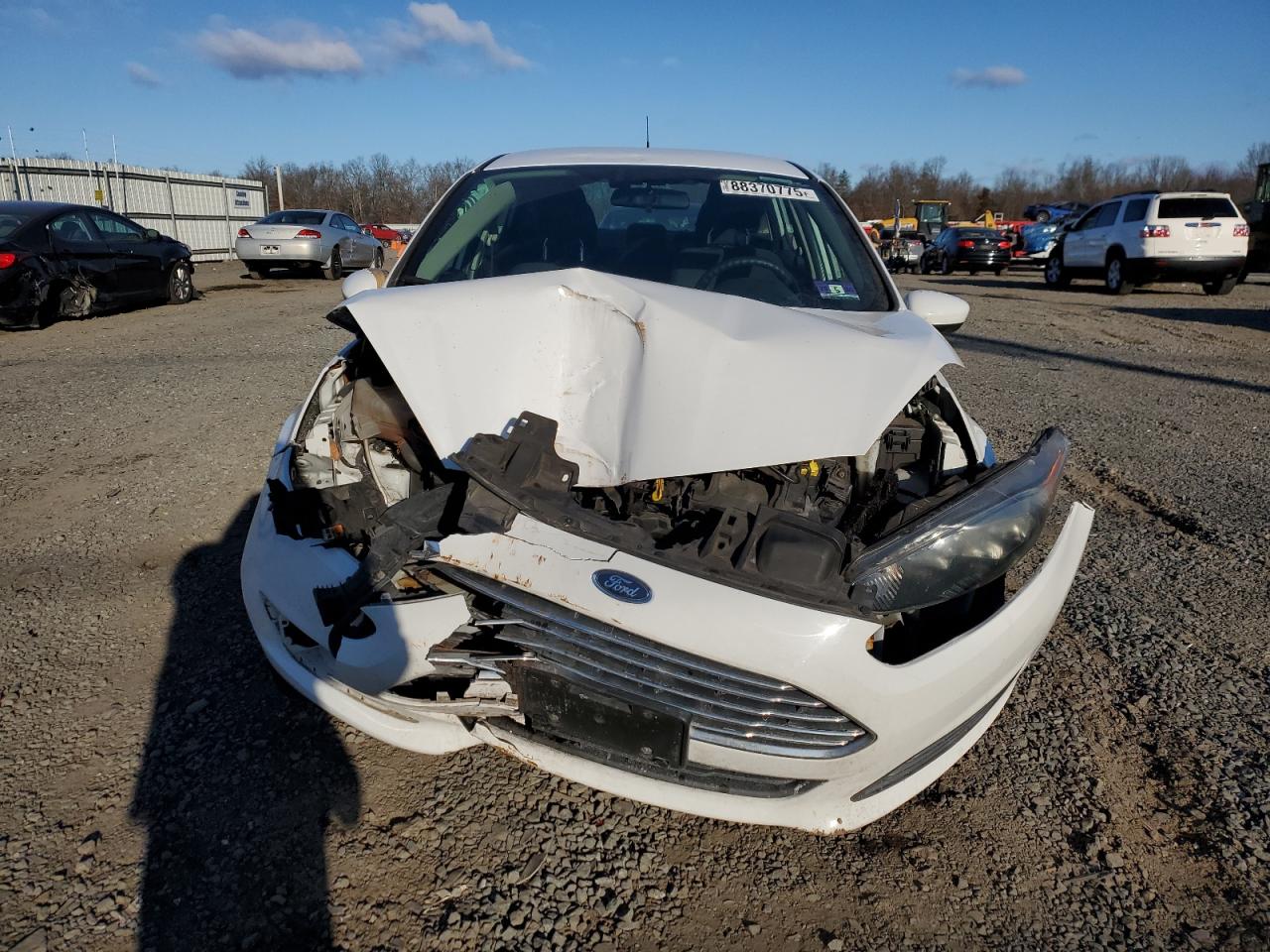 2017 Ford Fiesta VIN 3FADP4BJ9HM144929 Copart auction photo, front end damage thumbnail 5