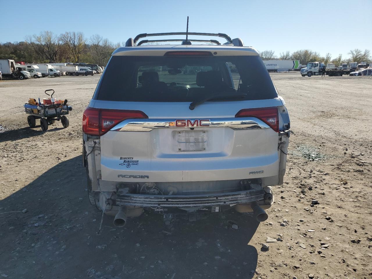 2019 GMC Acadia VIN 1GKKNULS8KZ120565 Copart auction photo, side / rear end damage thumbnail 6