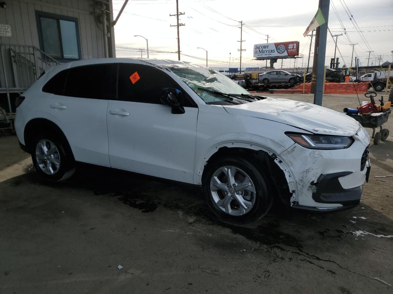 2024 Honda HR-V VIN 3CZRZ1H34RM734002 Copart auction photo, rollover damage thumbnail 4