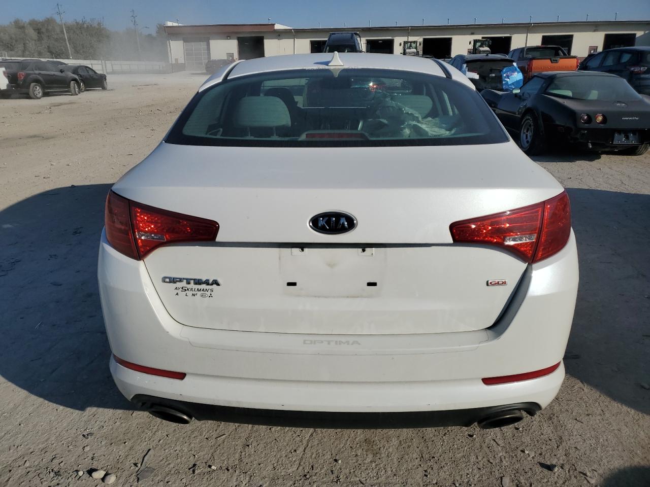 2011 KIA Optima VIN KNAGM4A73B5186268 Copart auction photo, front end / undercarriage damage thumbnail 6