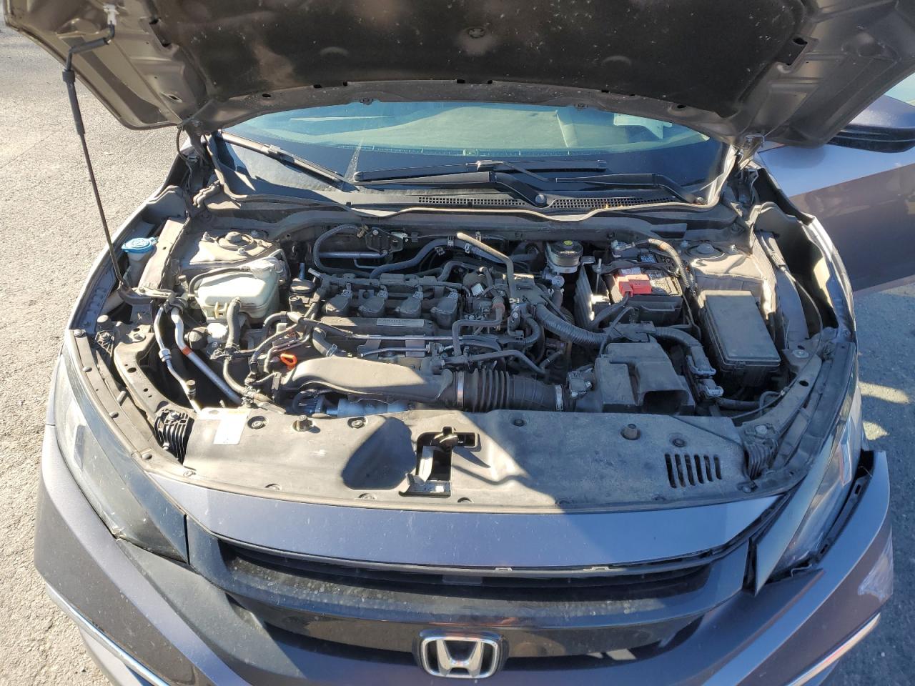 2020 Honda Civic VIN 19XFC1F7XLE210032 Copart auction photo, front end / side damage thumbnail 11