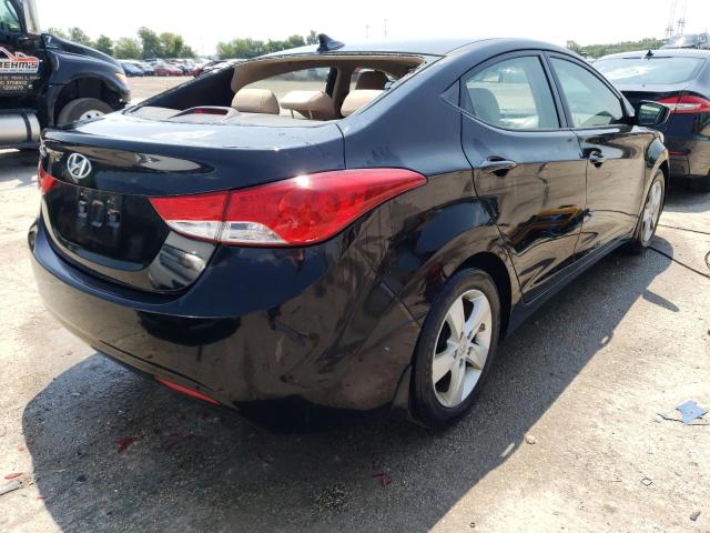 2013 Hyundai Elantra VIN KMHDH4AE1DU858423 Copart auction photo, vandalism damage thumbnail 3