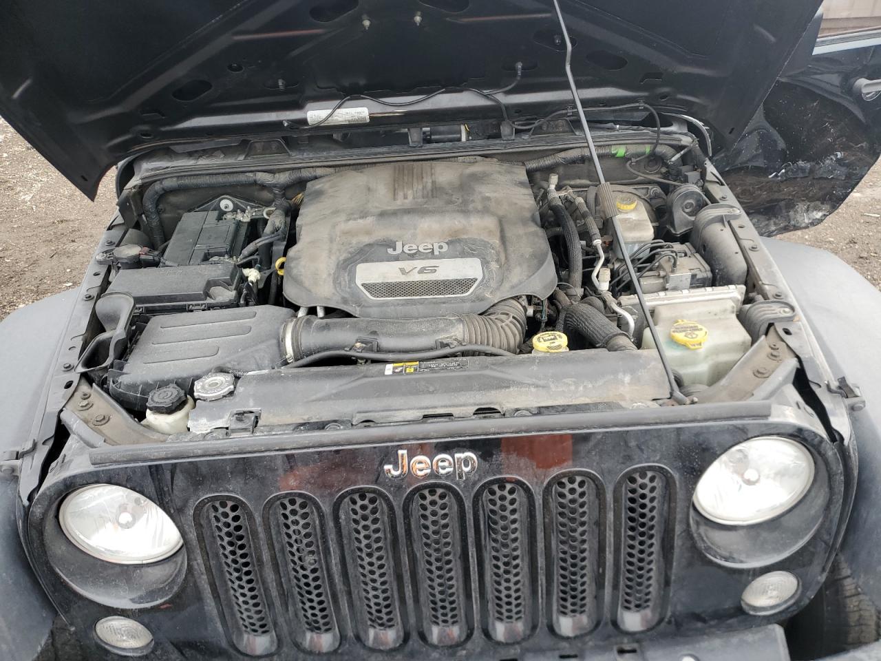 2017 Jeep Wrangler VIN 1C4BJWDG7HL692462 Copart auction photo, side / front end damage thumbnail 11