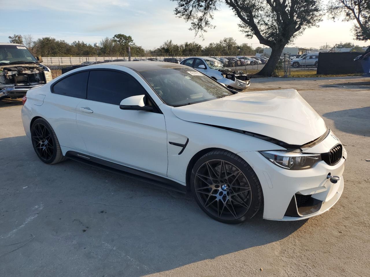 2018 BMW M4 VIN WBS4Y9C58JAC87780 Copart auction photo, front end damage thumbnail 4