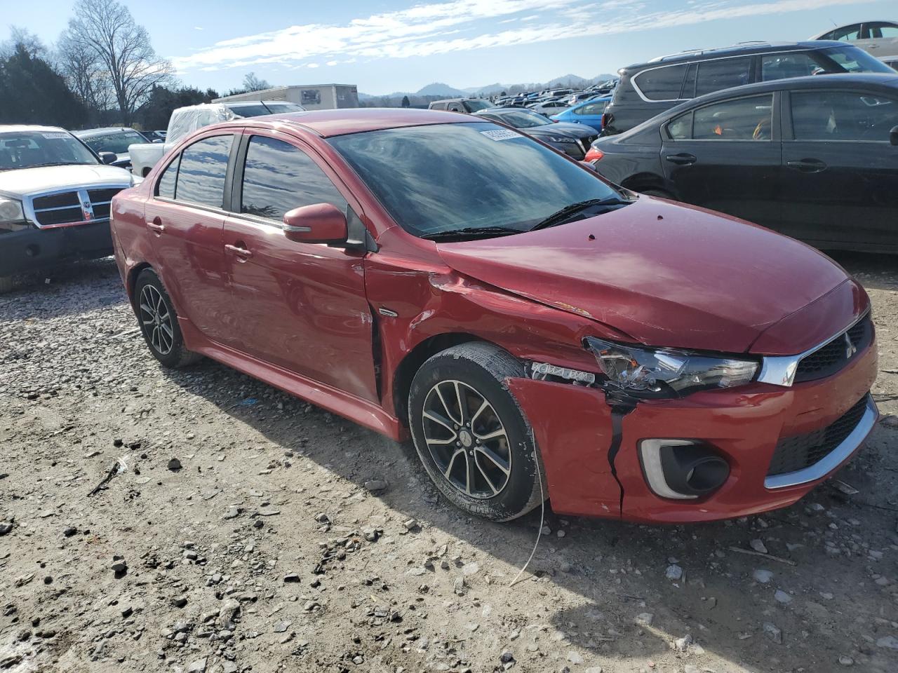 2017 Mitsubishi Lancer VIN JA32U2FU8HU002553 Copart auction photo, front end damage thumbnail 4