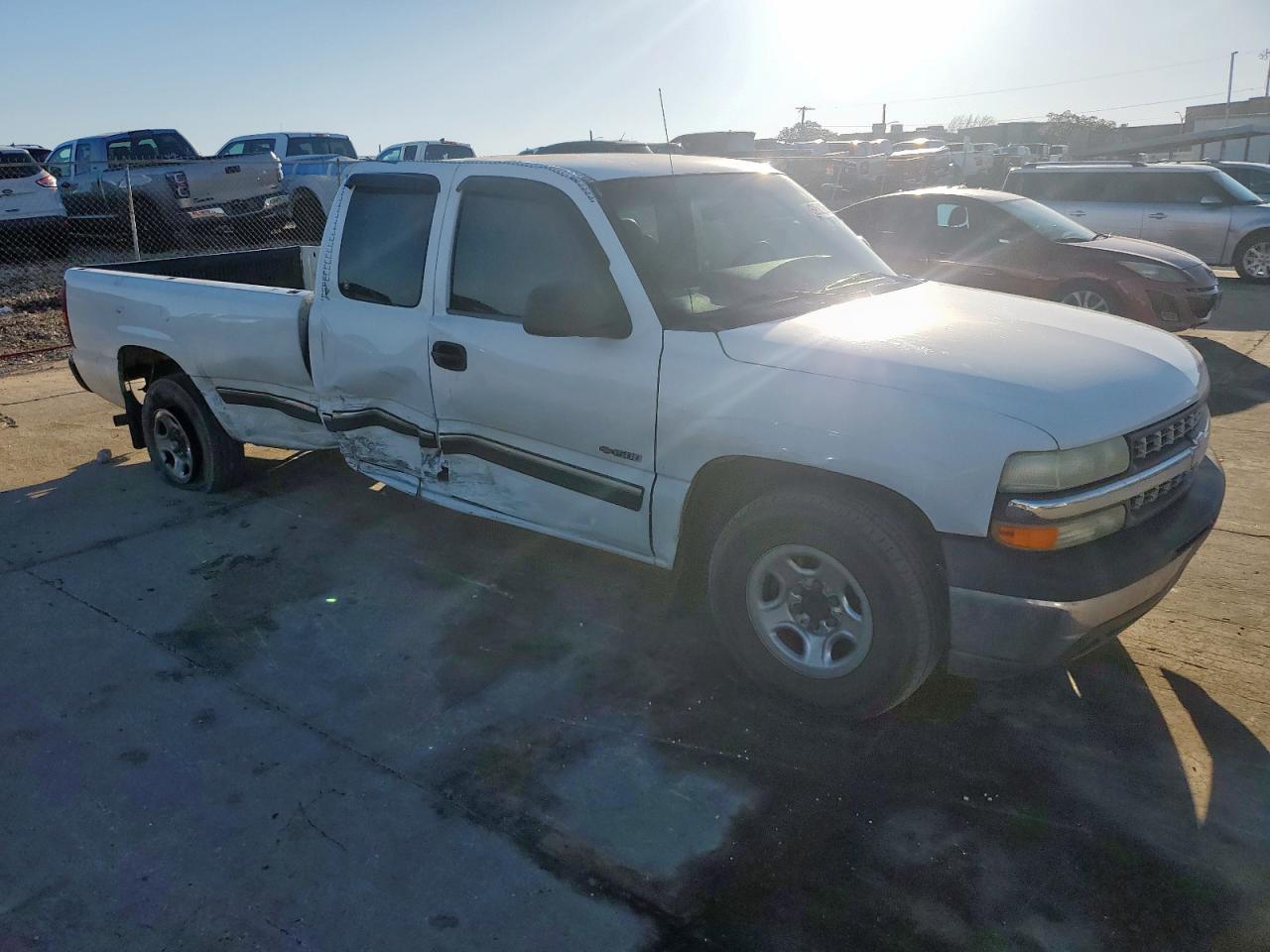 2002 Chevrolet Silverado VIN 1GCEC19T92E302862 Copart auction photo, side damage thumbnail 4
