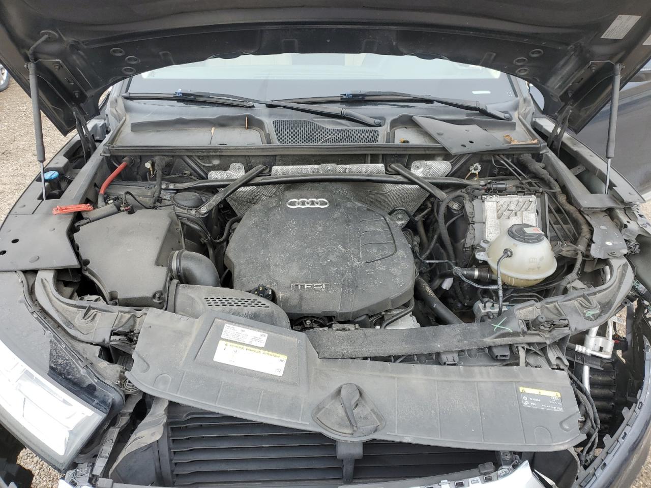 2018 Audi Q5 VIN WA1BNAFY9J2216877 Copart auction photo, front end / side damage thumbnail 12