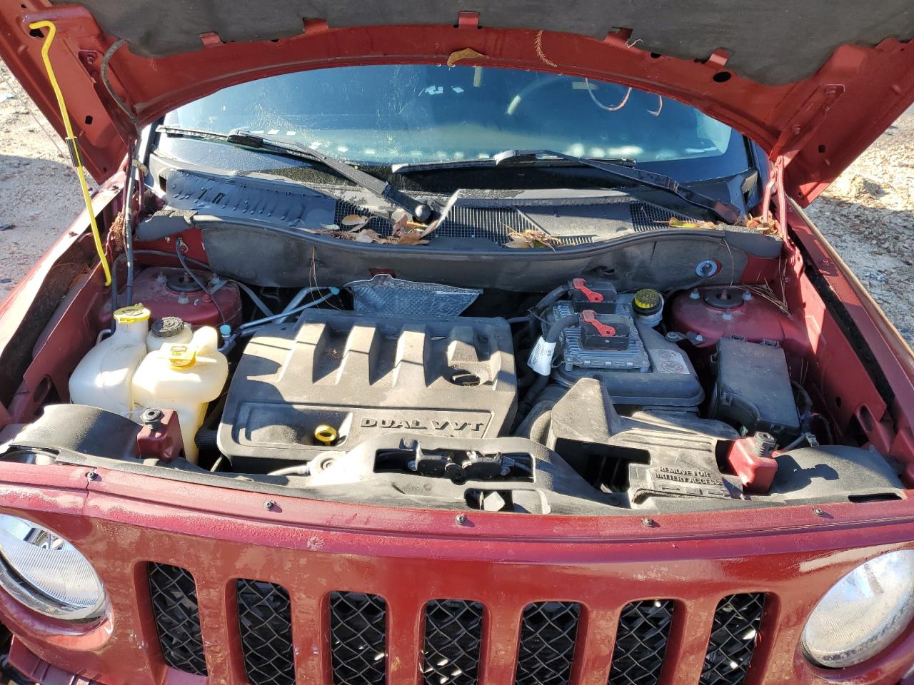 2017 Jeep Liberty (Patriot) VIN 1C4NJPBB7HD132087 Copart auction photo, front end damage thumbnail 12