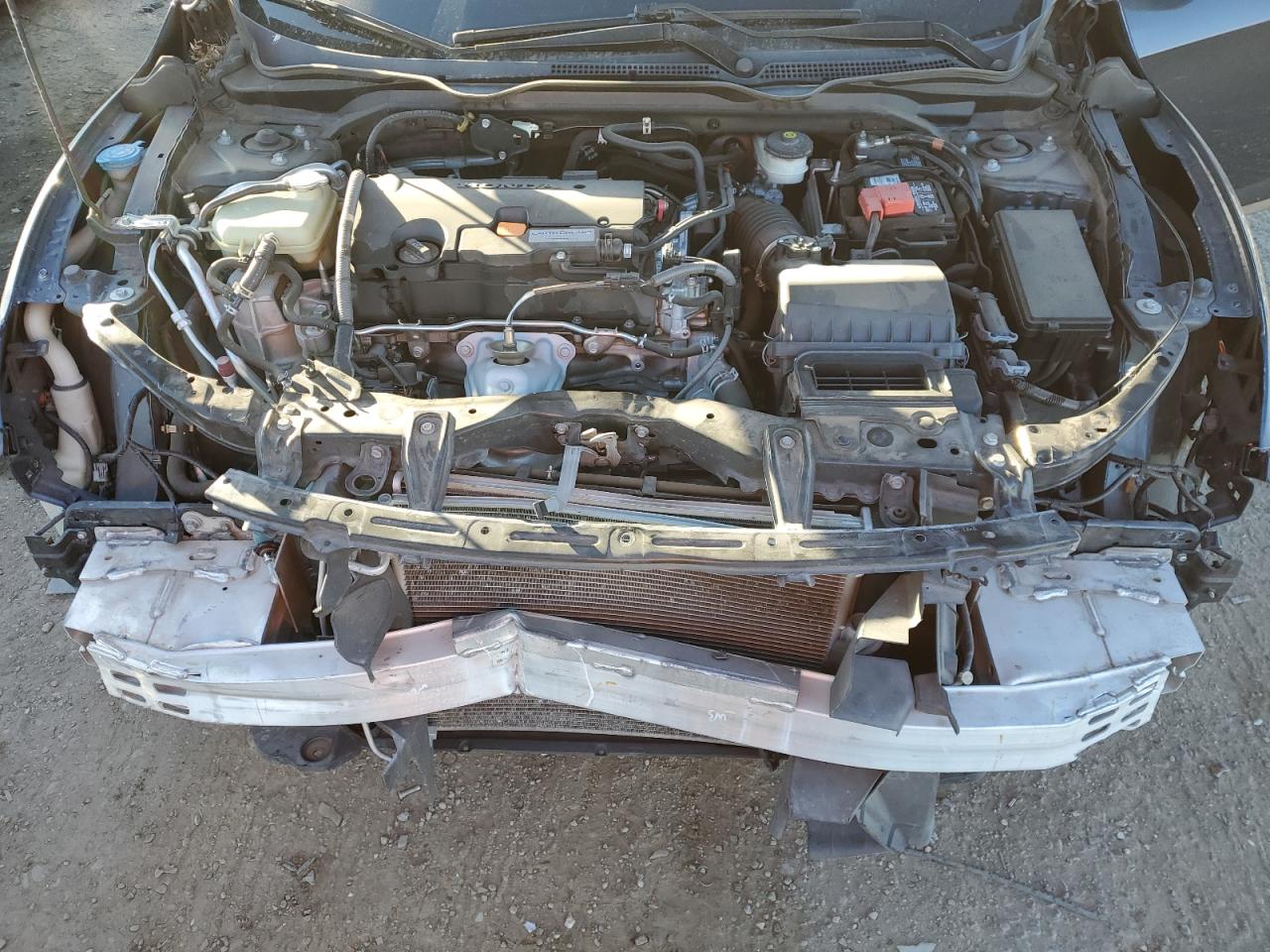 2017 Honda Civic VIN 19XFC2F54HE012588 Copart auction photo, front end / frame damage damage thumbnail 11