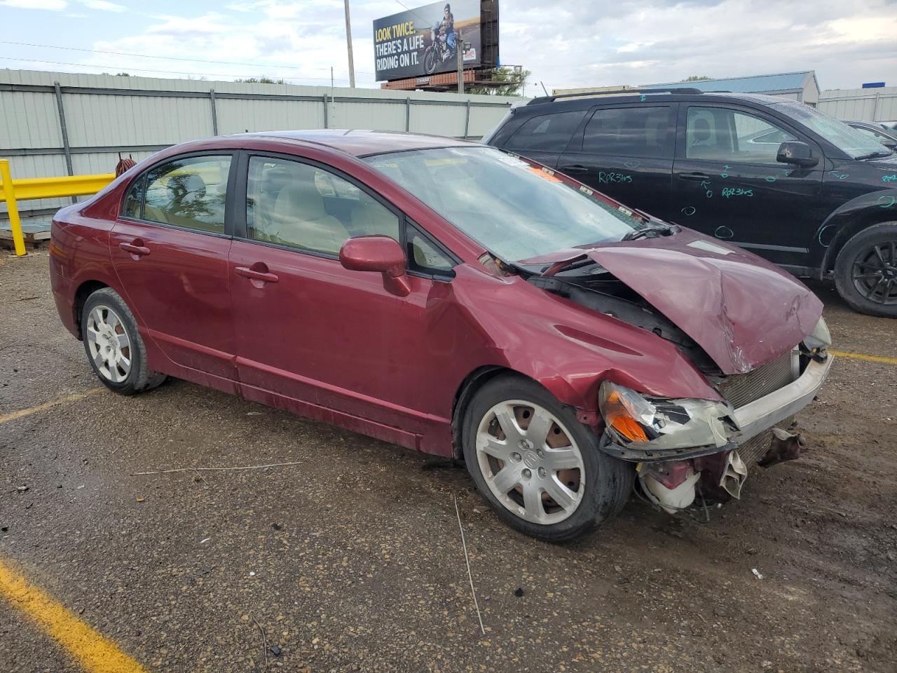 2008 Honda Civic VIN 1HGFA16558L092587 Copart auction photo, front end / minor dent/scratches damage thumbnail 4