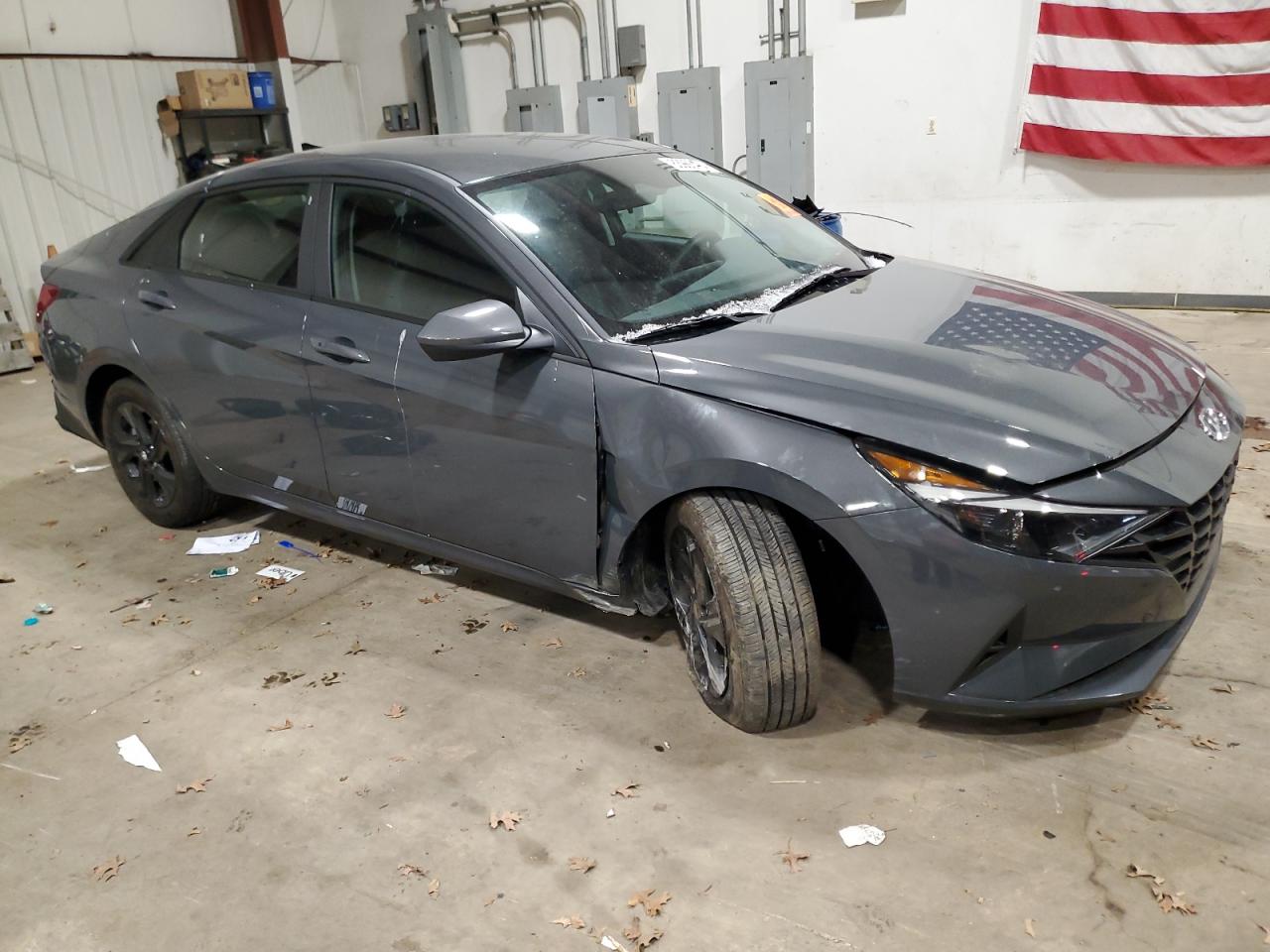2023 Hyundai Elantra VIN KMHLM4AG0PU630944 Copart auction photo, side / rear end damage thumbnail 4