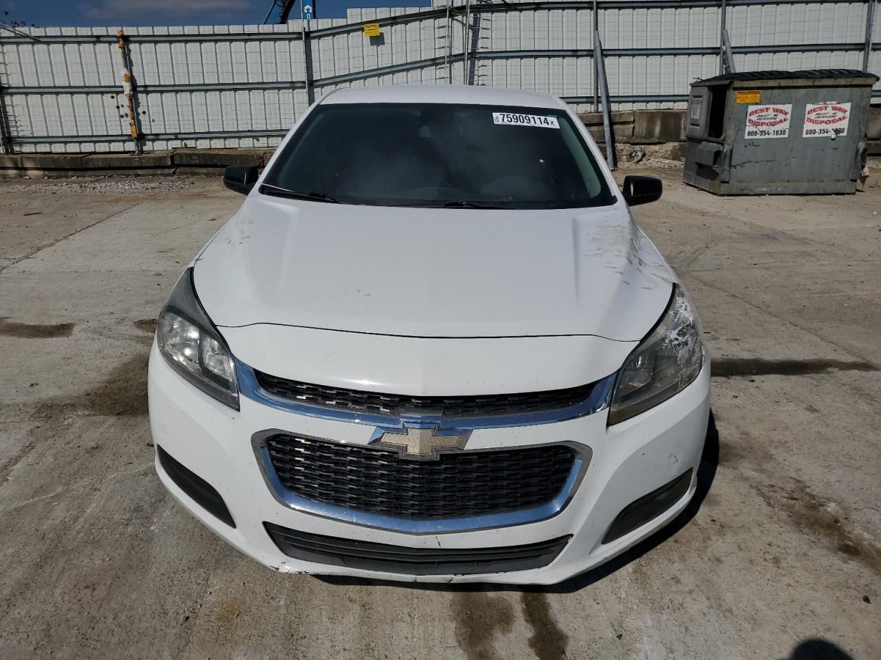 2015 Chevrolet Malibu VIN 1G11B5SL6FF278810 Copart auction photo, rear end damage thumbnail 5