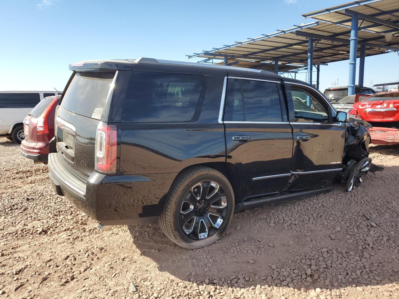 2019 GMC Yukon VIN 1GKS2CKJ7KR212228 Copart auction photo, front end / side damage thumbnail 3