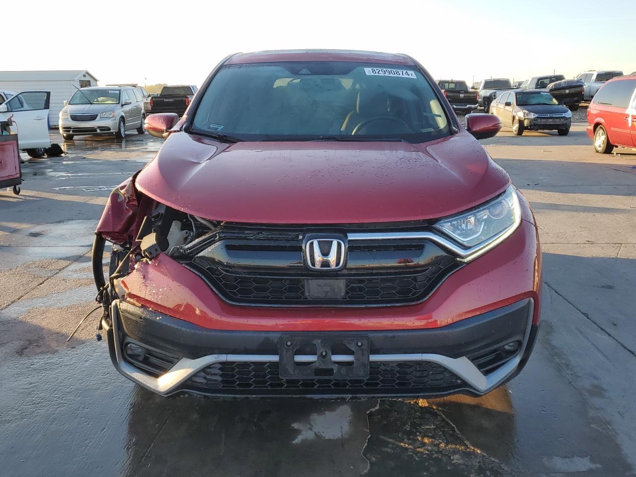 2021 Honda CR-V VIN 2HKRW1H85MH425728 Copart auction photo, front end / rear end damage thumbnail 5