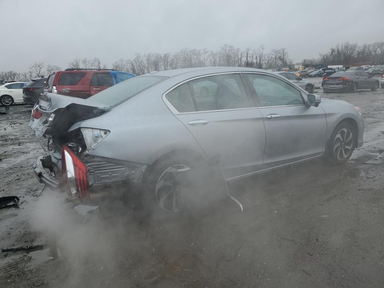 2016 Honda Accord VIN 1HGCR2F88GA136653 Copart auction photo, rear end / front end damage thumbnail 3