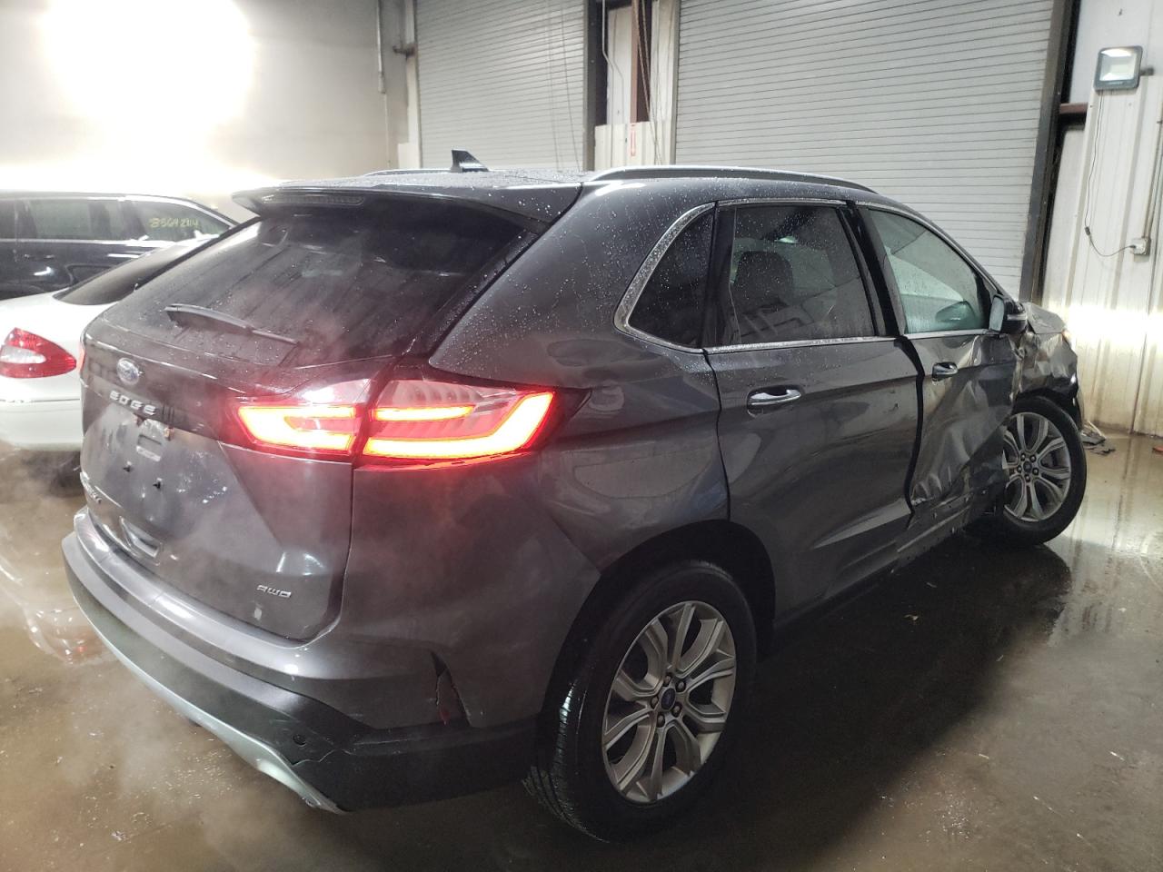 2022 Ford Edge VIN 2FMPK4K97NBB13845 Copart auction photo, front end / side damage thumbnail 3