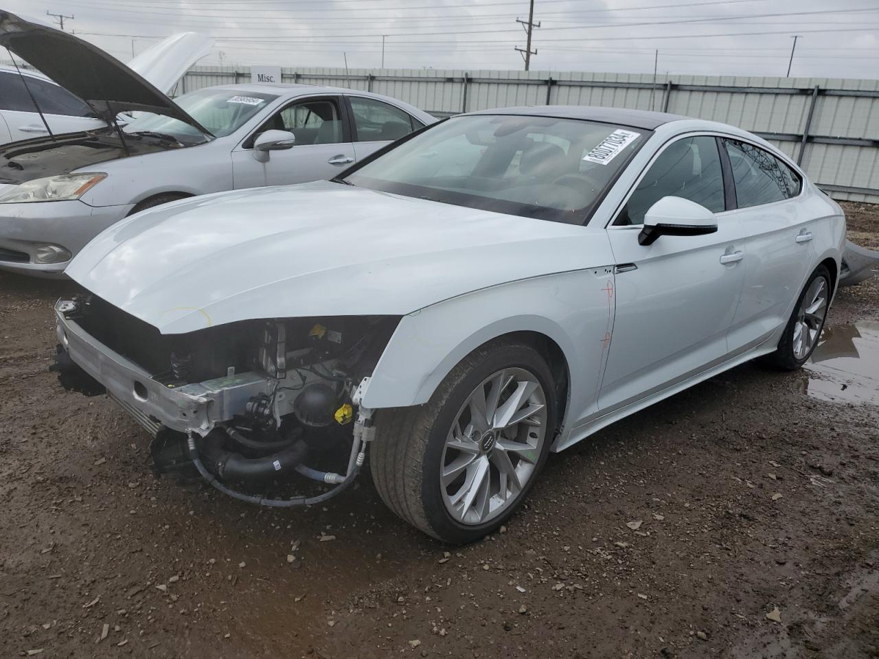 2020 Audi A5 VIN WAUCNCF54LA001053 - Copart auction photo