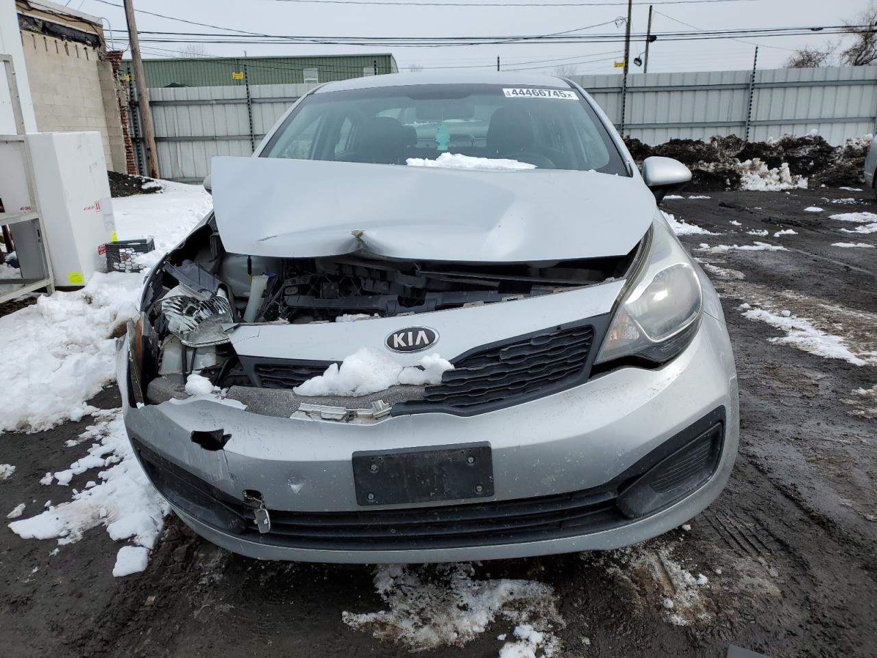 2014 KIA Rio VIN KNADM4A31E6402455 Copart auction photo, front end damage thumbnail 5
