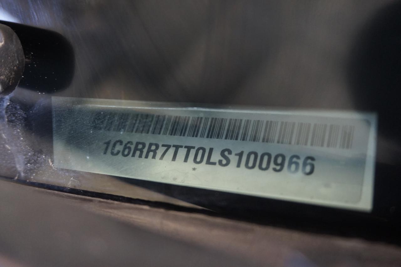 2020 RAM 1500 VIN 1C6RR7TT0LS100966 Copart auction photo, all over damage thumbnail 10