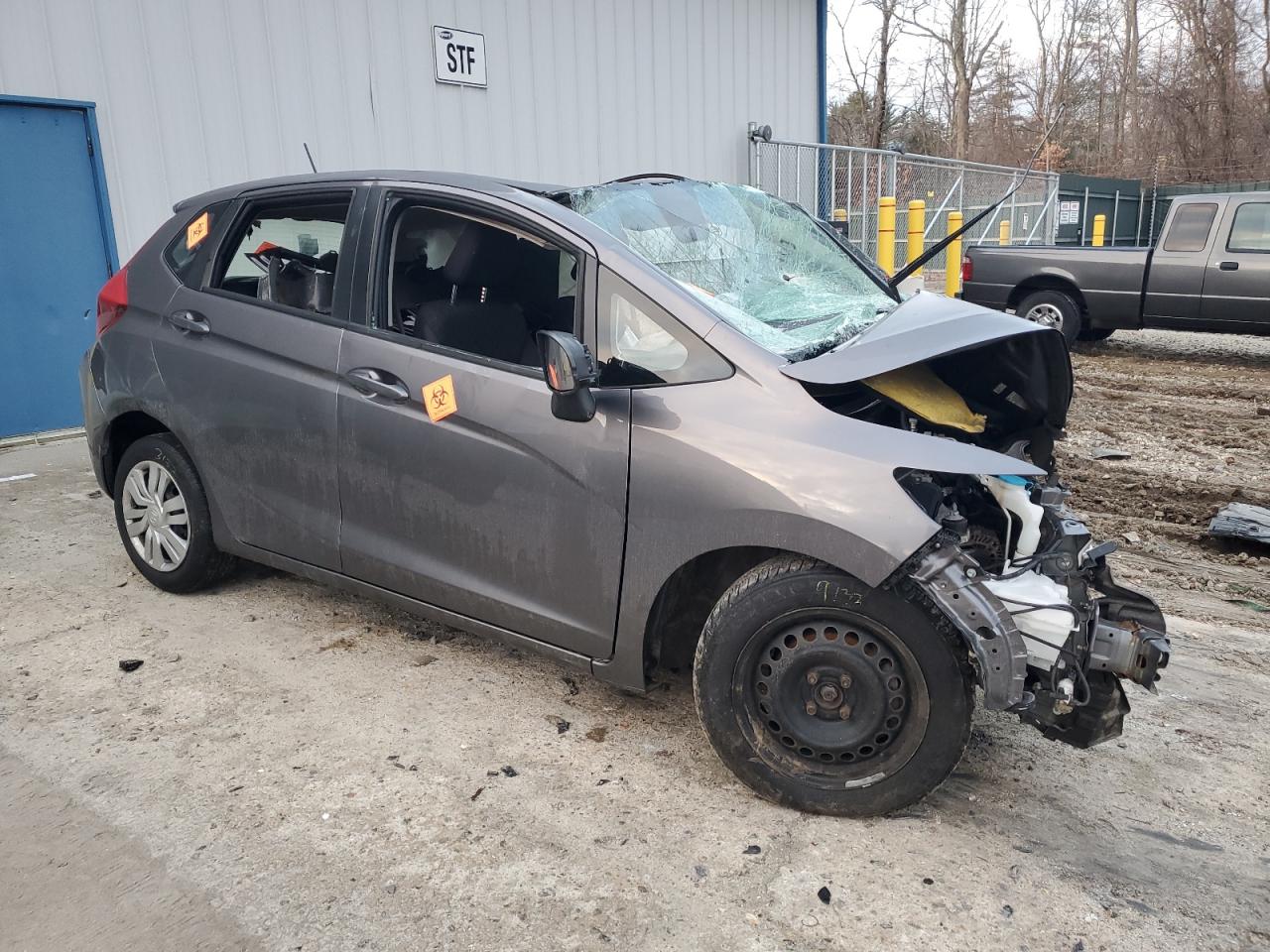 2017 Honda Fit VIN JHMGK5H54HS005495 Copart auction photo, all over damage thumbnail 4