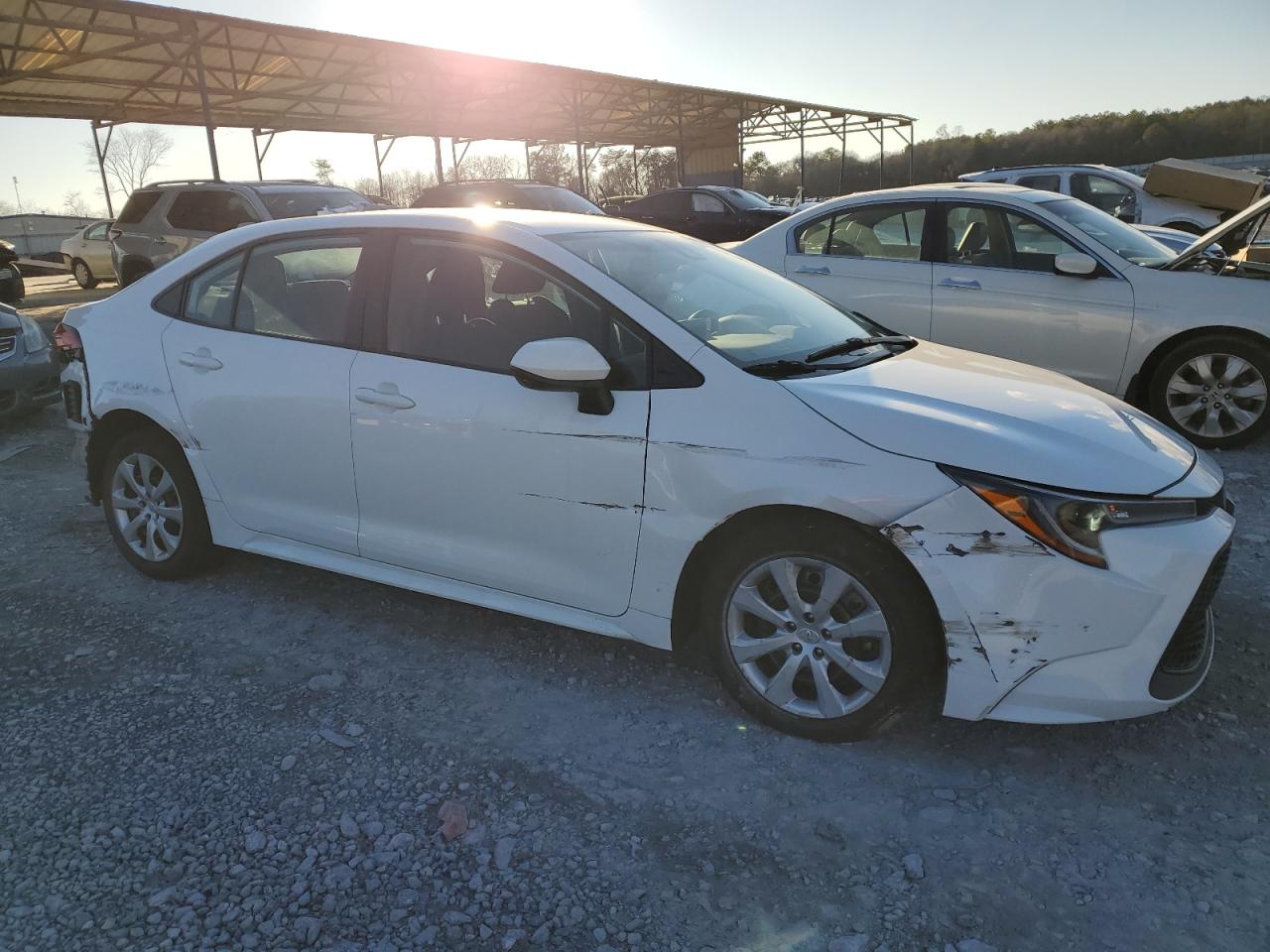 2021 Toyota Corolla VIN 5YFEPMAE3MP221316 Copart auction photo, all over damage thumbnail 4