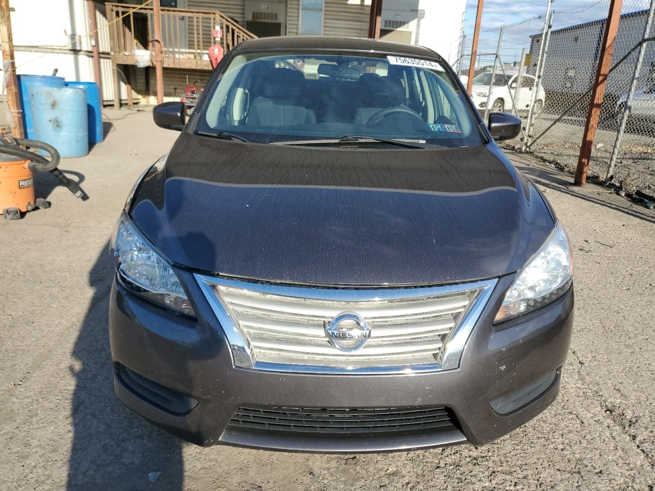 2014 Nissan Sentra VIN 3N1AB7AP9EY220191 Copart auction photo, front end / side damage thumbnail 5